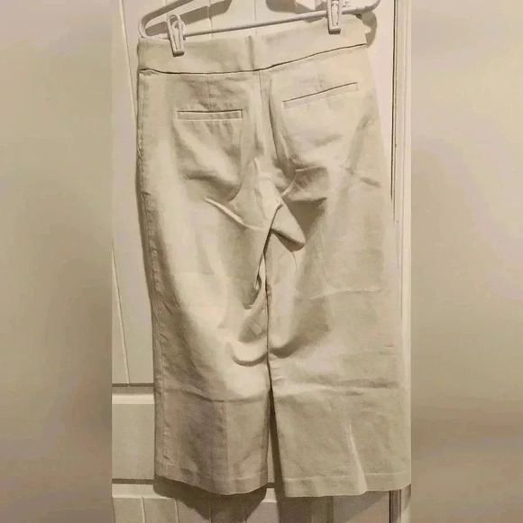 Loft cream cropped wide leg capris - Picture 4 of 5